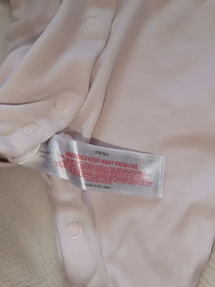 đ jolie pyjamas rose uni taille 0/3 mois Primark - photo numĂ©ro 3