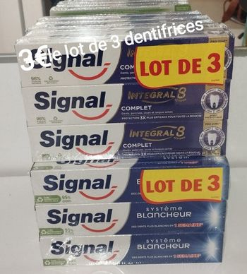 Dentifrice signal 