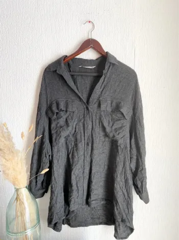 Chemise grise Zara  taille L 40