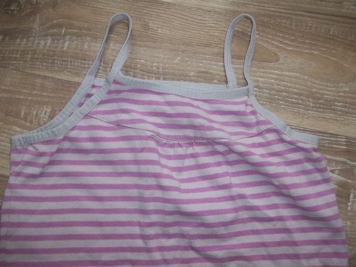 Ensemble culotte-caraco mauve rayé Vertbaudet 8 ans - photo numéro 2