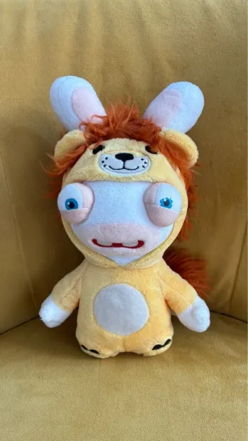 Peluche Lapin Crétin lion