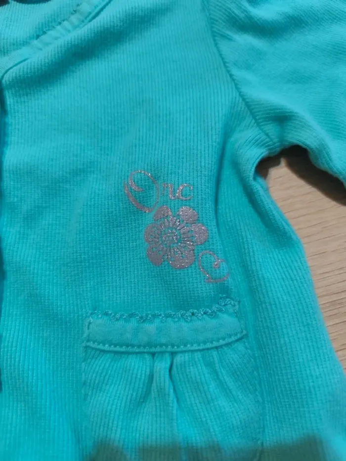 Gilet turquoise - photo numéro 2