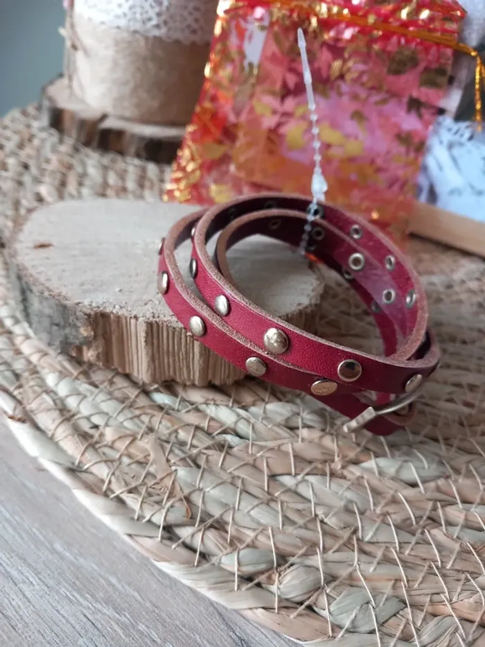 Bracelet ikita neuf en cuir - photo numéro 3