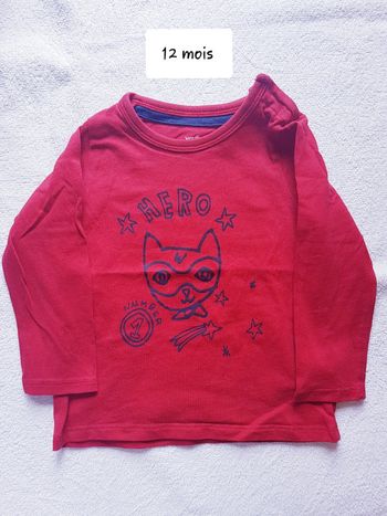 T-shirt vertbaudet 12 mois