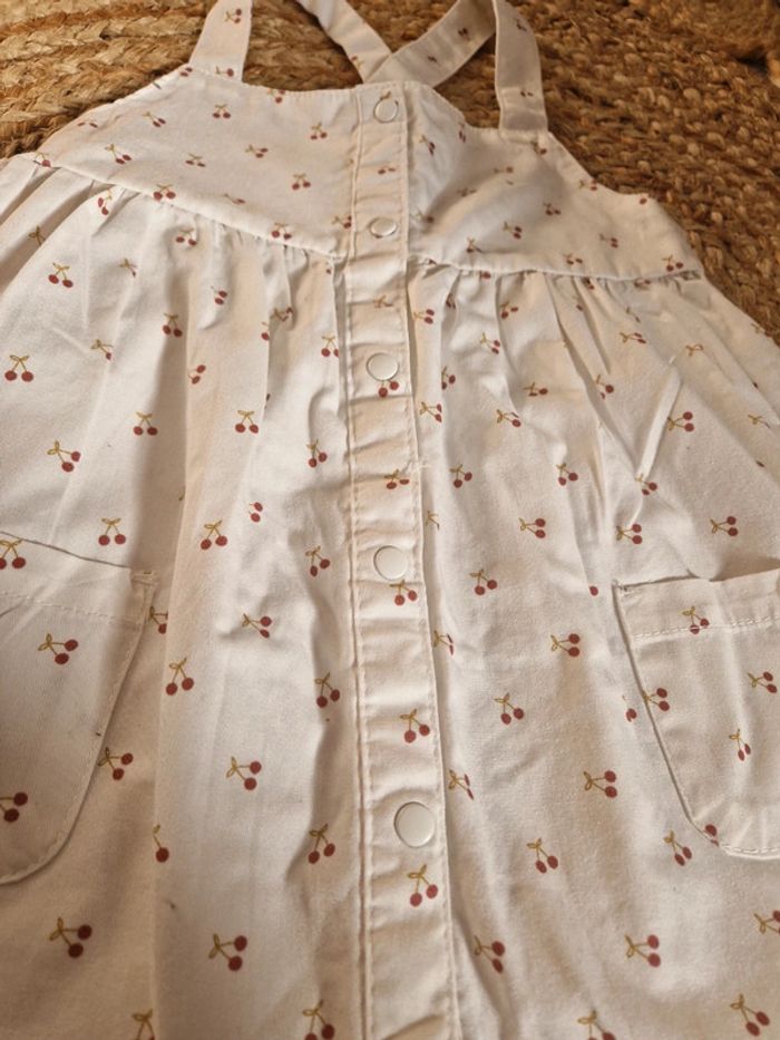 Superbe robe dos croisé blanc cassé motif cerise très chic Kiabi 🍓24 mois🍓 - photo numéro 5