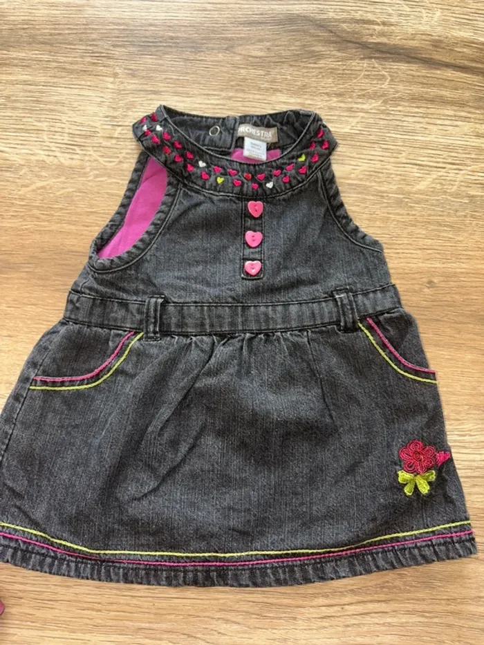 Ensemble Robe/t-shirt manche longue bébé fille - photo numéro 3