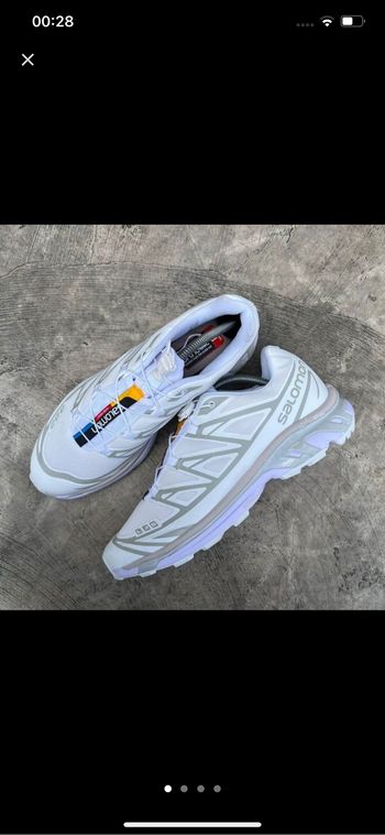 Basket salomon xt-6 blanche grise 43
