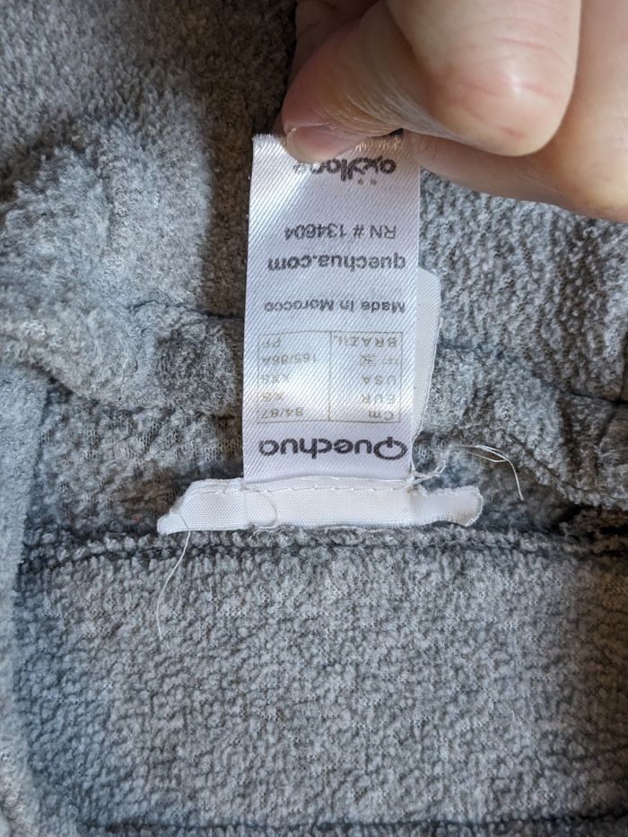 Polaire veste gris chiné decathlon taille XS/S - photo numéro 3