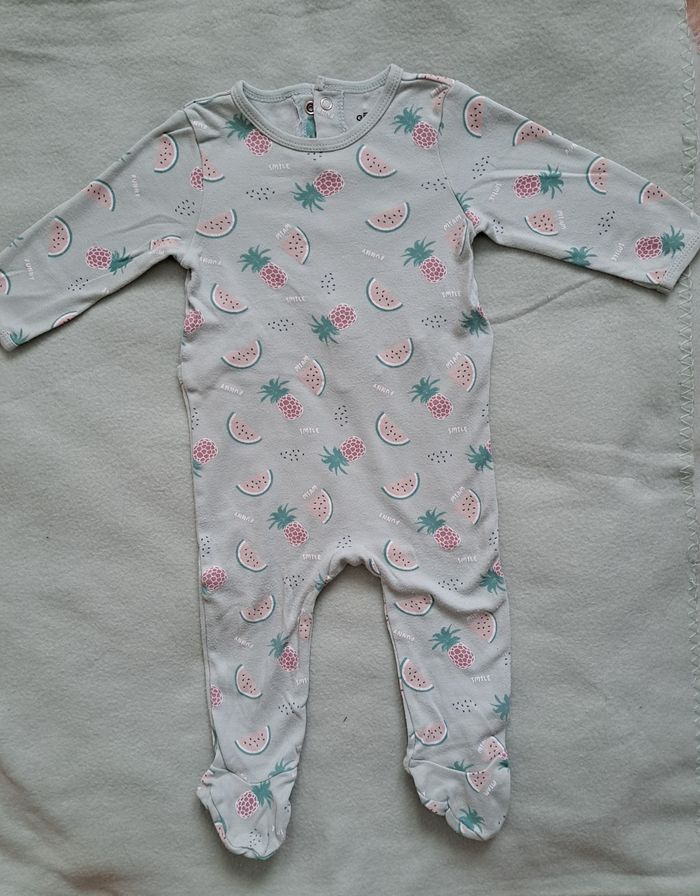 Lot de 2 pyjamas pour bébé fille 9 mois Gemo - photo numéro 5