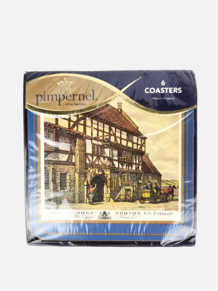 Set de 6 dessous de verre Pimpernel "The George Inn" Made in England