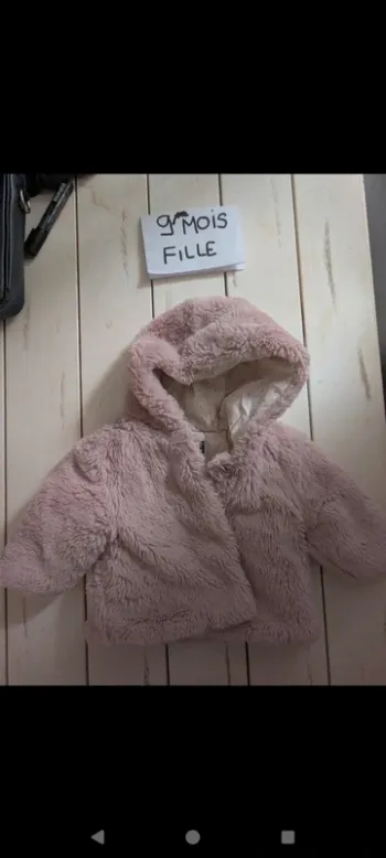 Manteau bébé fille 9 mois