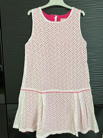 Robe doublée rose Vertbaudet 10 ans