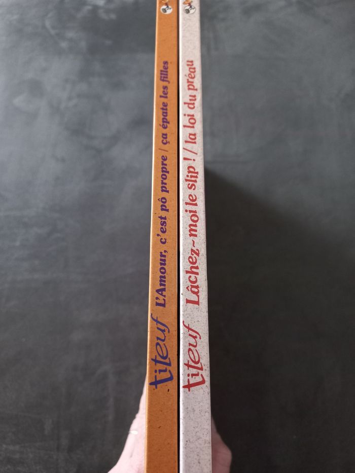 Lot 2 albums doubles titeuf tome 2 3 8 9