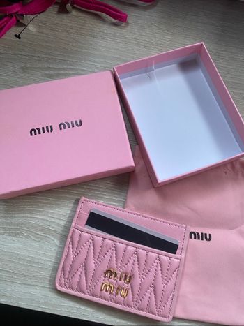 Porte monnaie miu miu rose neuf