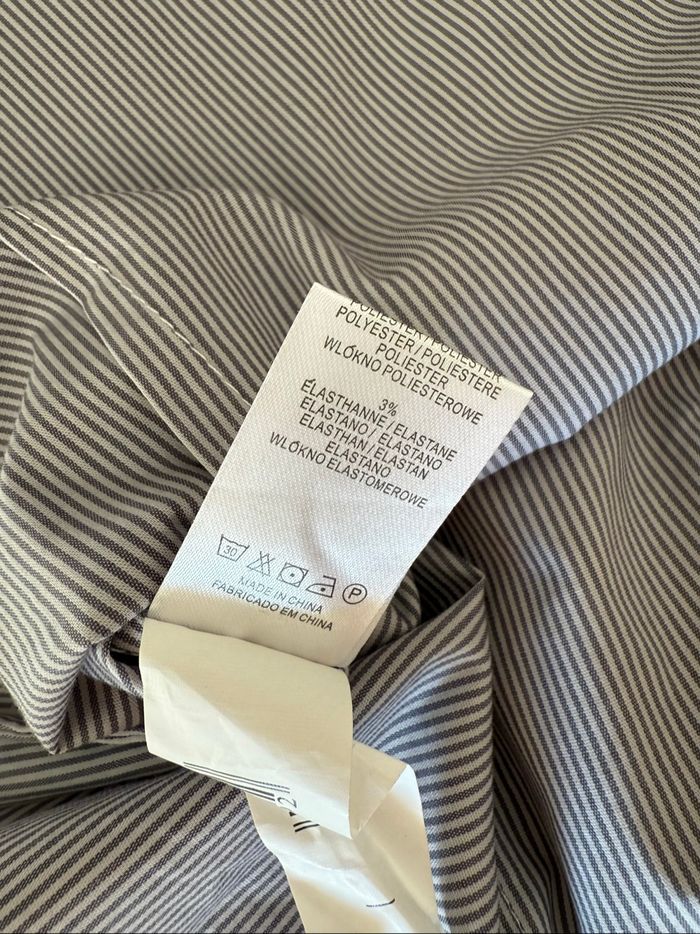 Chemise grise à rayures Taille 42 - photo numéro 7