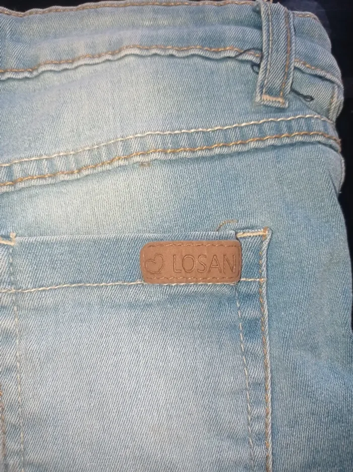 Petit short en jean bleu - photo numéro 5