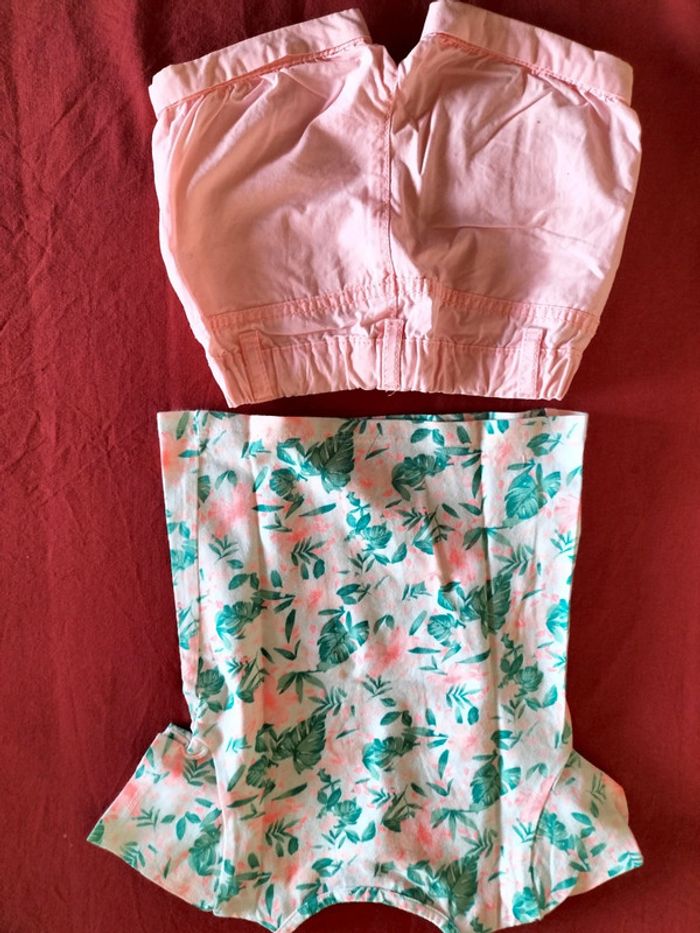 Ensemble tee-shirt manches courtes et short en 18/24mois grain de blé - photo numéro 2