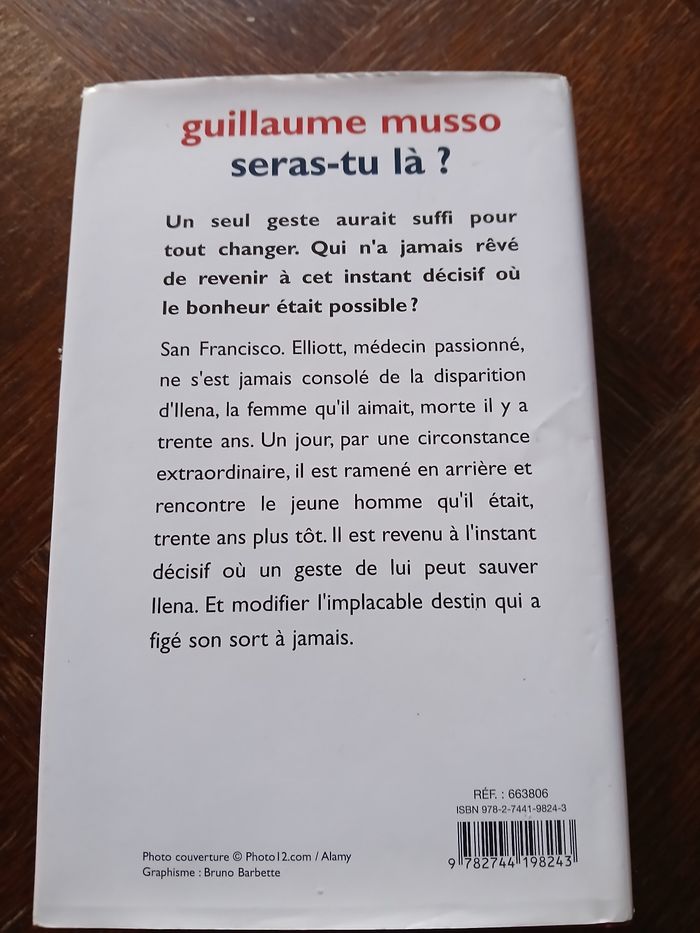 Livre Guillaume Musso Seras tu là - photo numéro 2