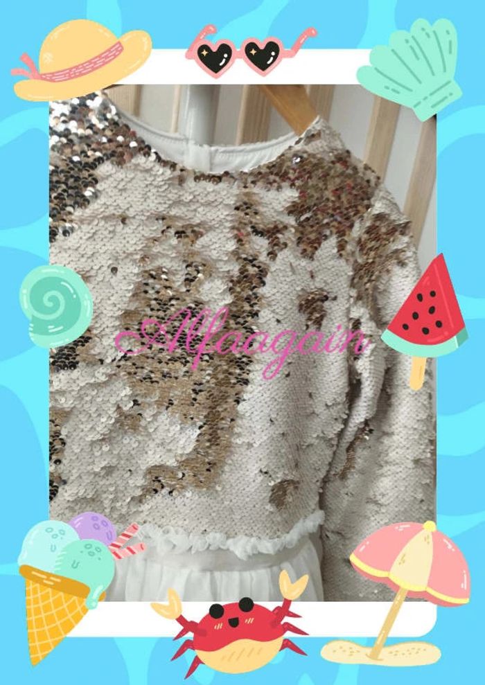 Sublime robe de soirée/cérémonie tao dream 9/10ans - photo numéro 3