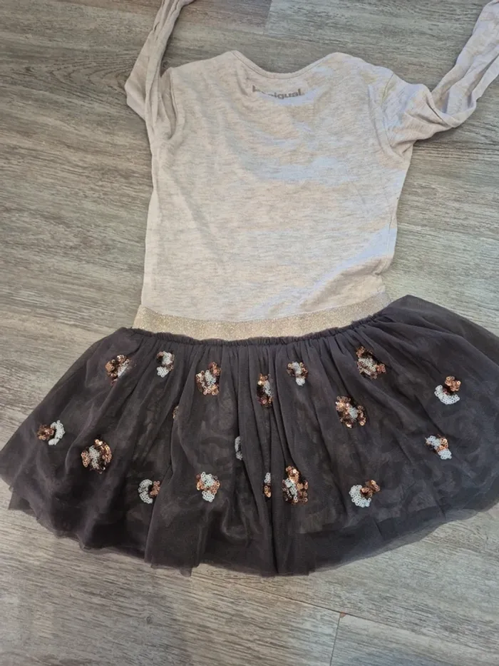 Robe tutu grise Desigual - photo numéro 4