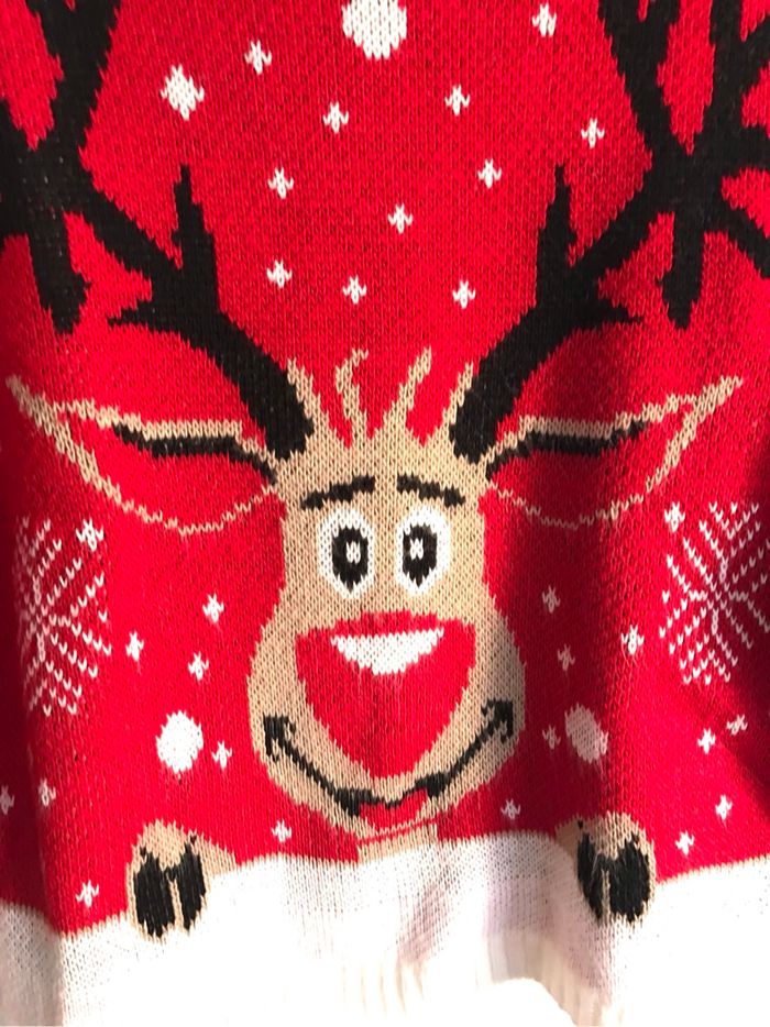Pull de Noël avec un renne et flocons de neige taille unique neuf jamais porté - photo numéro 4
