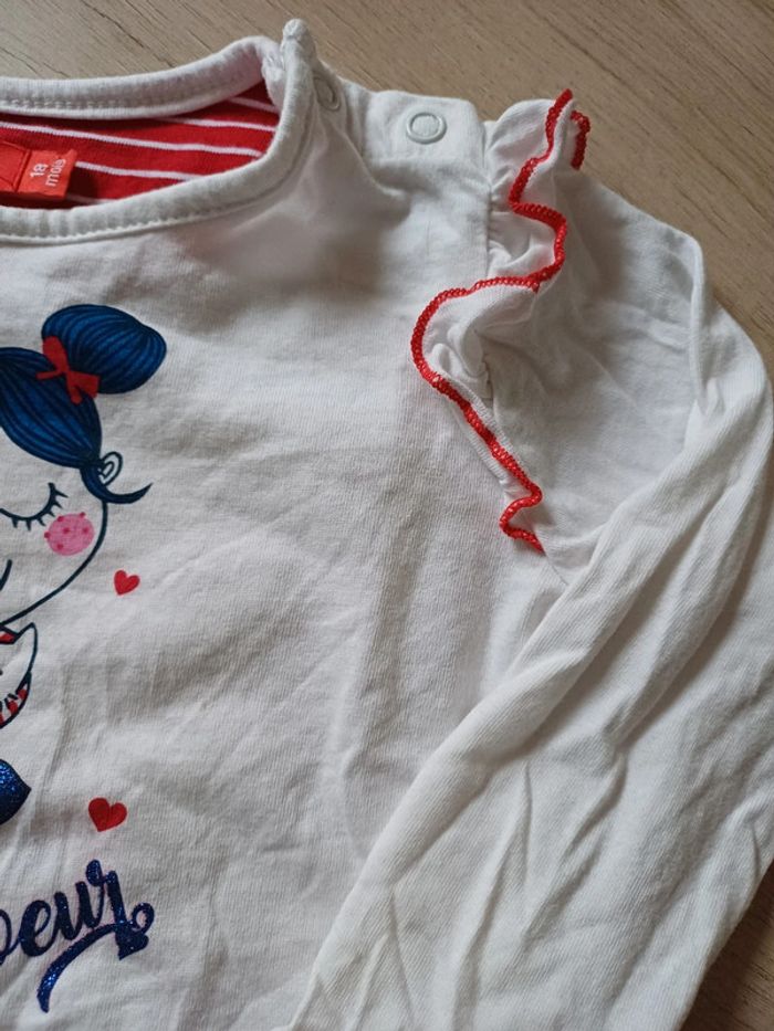 T-shirt jolie coeur tissaia - photo numéro 2