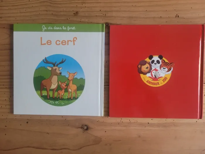Lot livres animaux Cerf et Lion - photo numéro 3