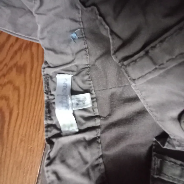 Pantalon marron foncé/gris 9 mois - photo numéro 3