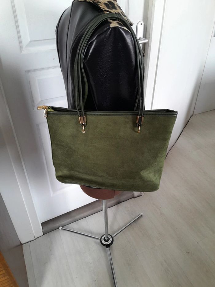 Beau sac  caban effet velours - photo numéro 2