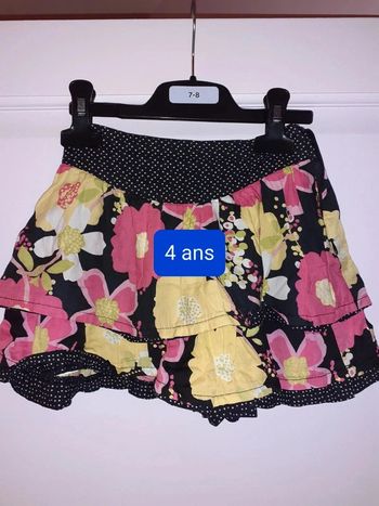 jupe volante fluide fleurs printemps été