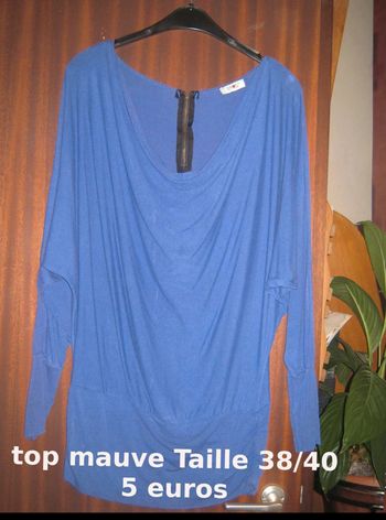 top  mauve Taille  38/40