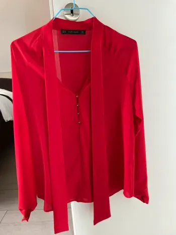 Chemisier rouge Zara