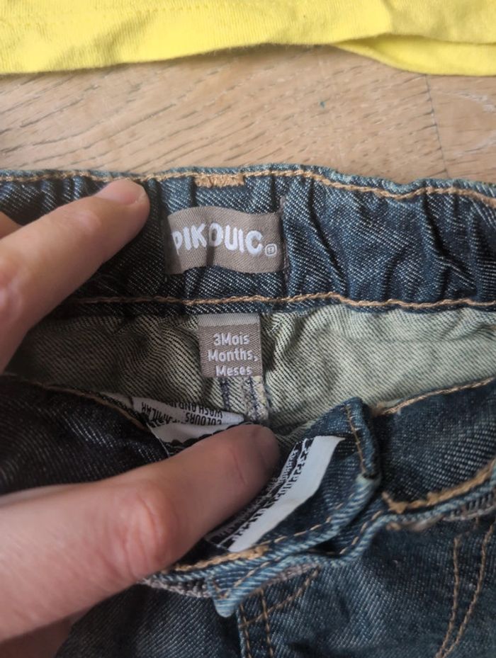 Ensemble jean tee shirt fantôme pikouic 3 mois - photo numéro 4