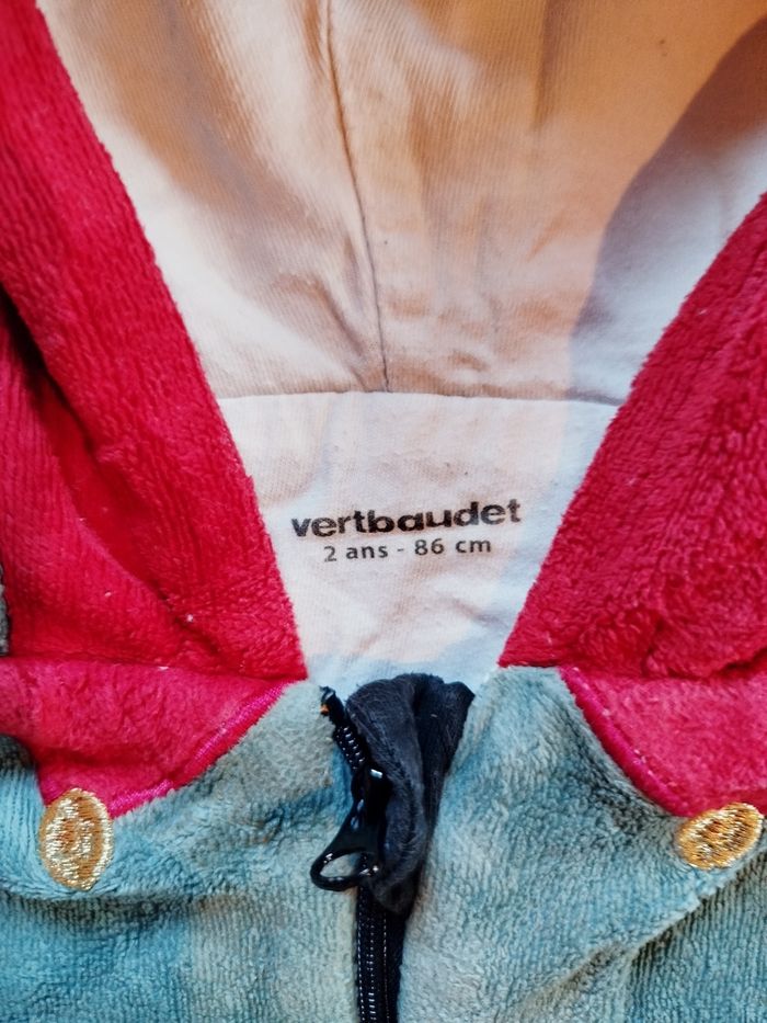 Sur pyjama en velours mixte lutin - photo numéro 2