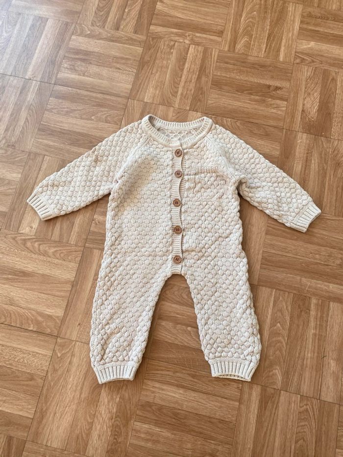 Ensemble combinaison marron taille 9 mois vintage