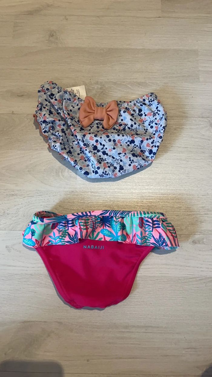 Lot deux culottes maillot de bain - photo numéro 2