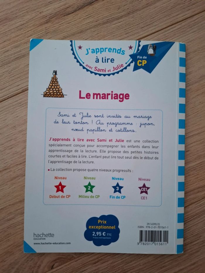 Livre Sami et Julie CP mariage - photo numéro 2