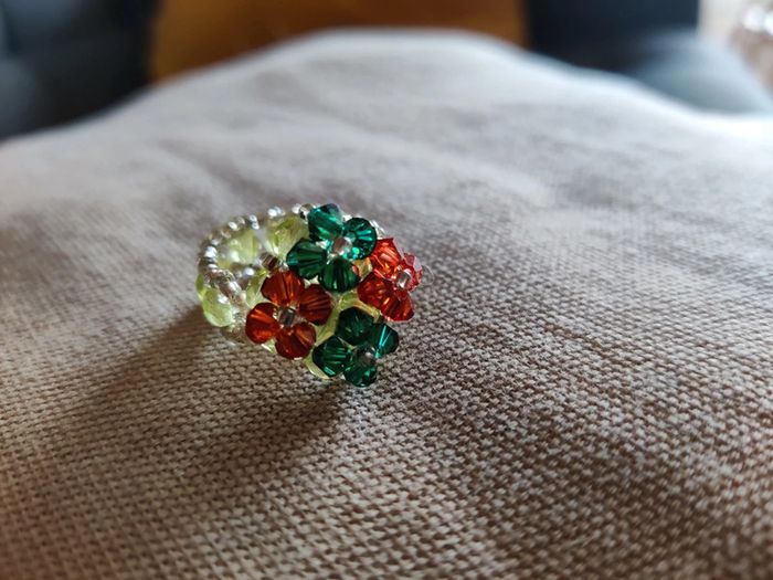 Bague en perles de Swarovski - photo numéro 5