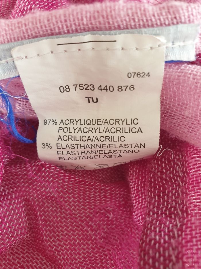 Echarpe foulard rose - photo numéro 9