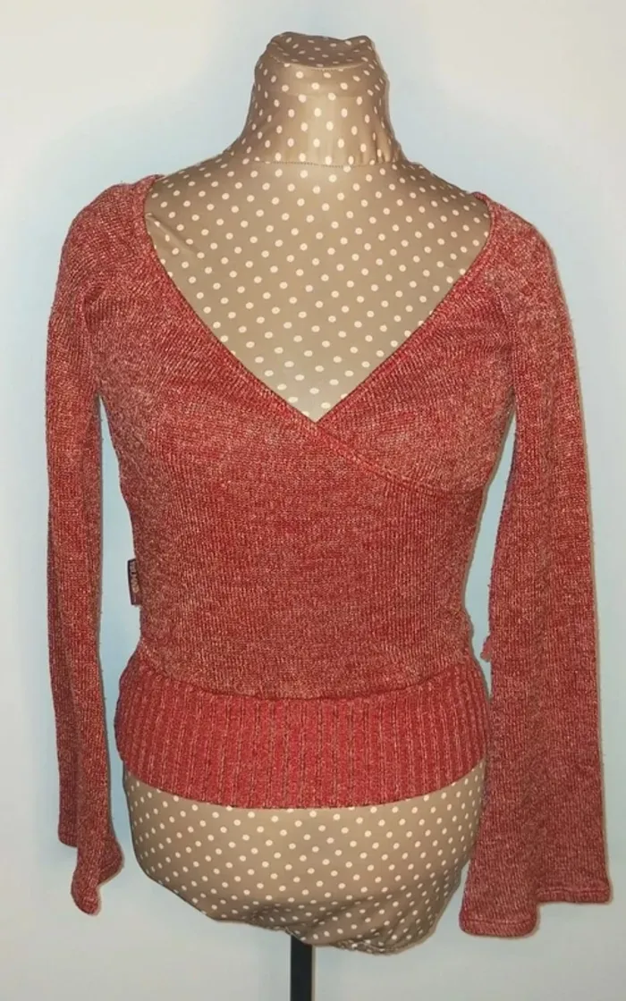 Pull rouge femme, Please, taille S - photo numéro 2