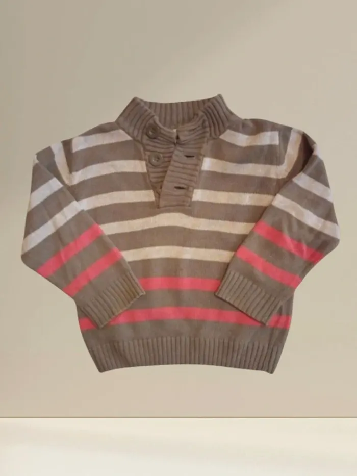 Pull gris garçon 5 ans