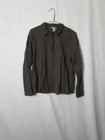Chemise kaki h&m ajourée