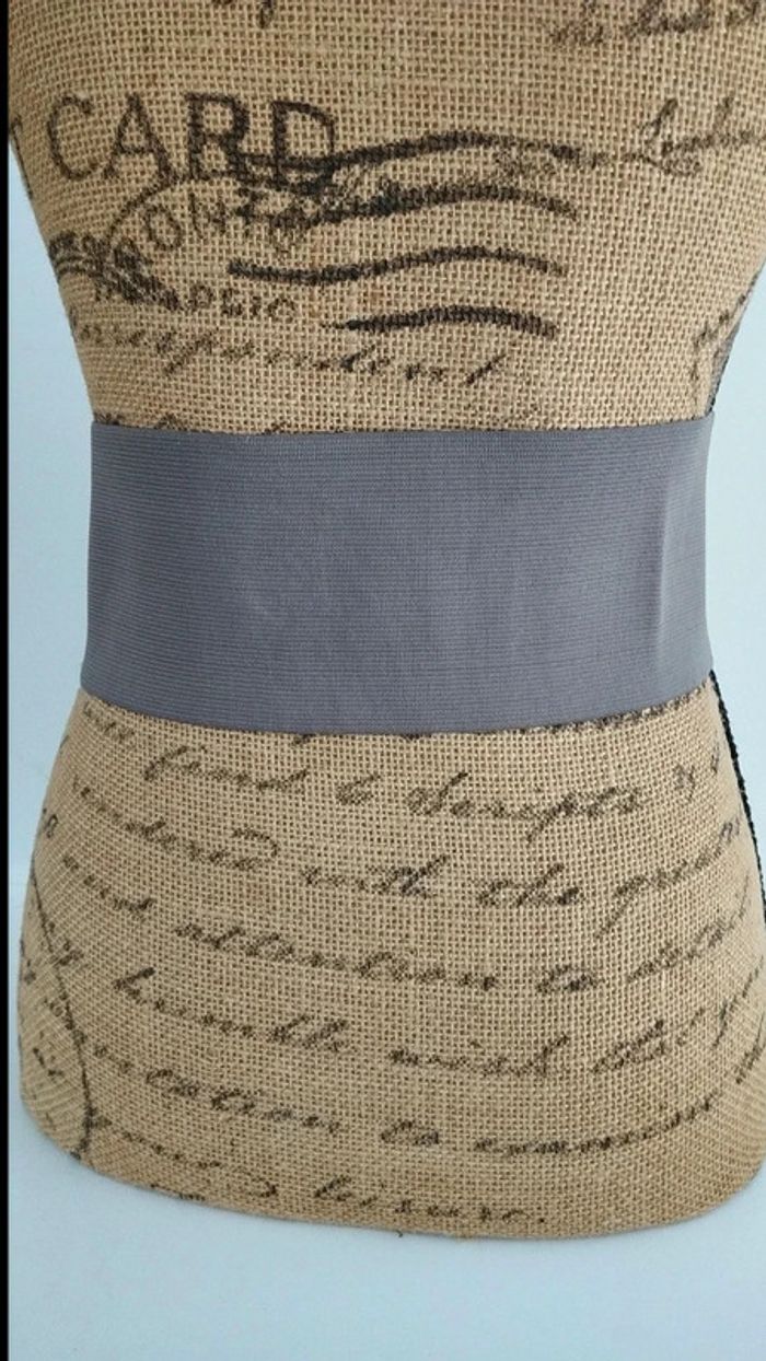 Ceinture élastique grise scratch 75 cm - photo numéro 6