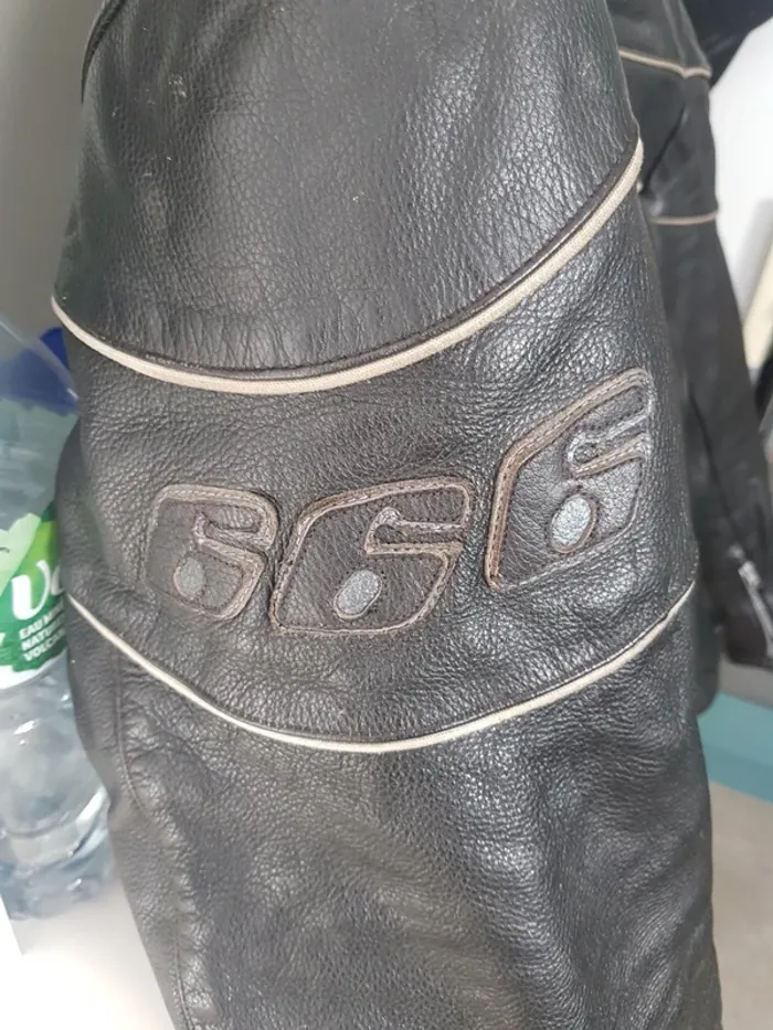 Véritable Blouson Moto "666 Édition" Roleff Homme Taille L - photo numéro 3