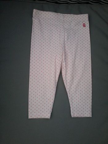 legging rose clair  fille 6 mois Obaibi