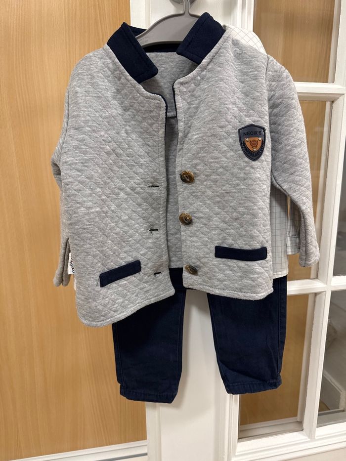 Lot 3 pièces pantalon chemise veste - photo numéro 3
