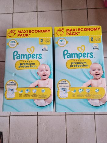 234 couches Pampers premium protection taille 2