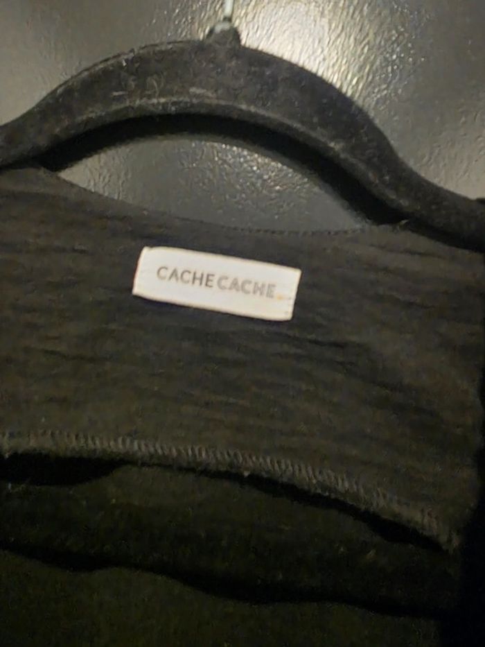 Combinaison pantalon noir cache cache - photo numéro 2