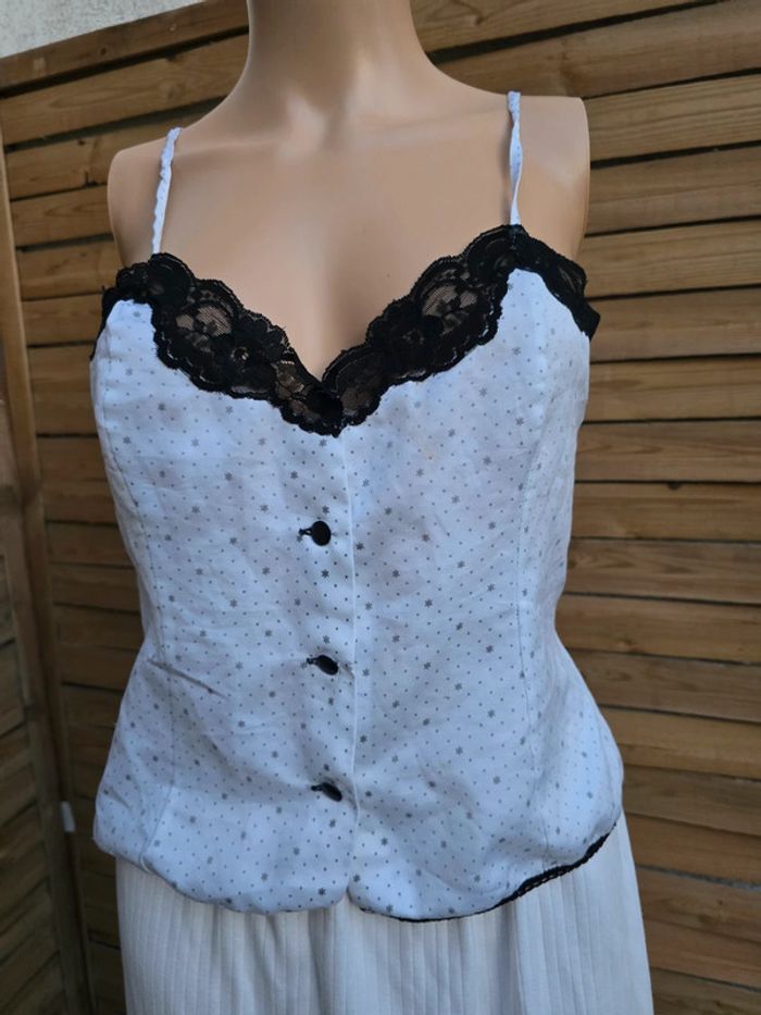 Caraco étoilé 🍒fabriqué en France vintage 80🍒taille 36 voir mesures - photo numéro 2