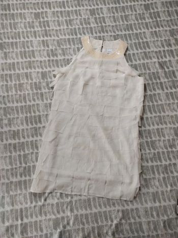 Robe chic couleur crème camaïeu taille 38